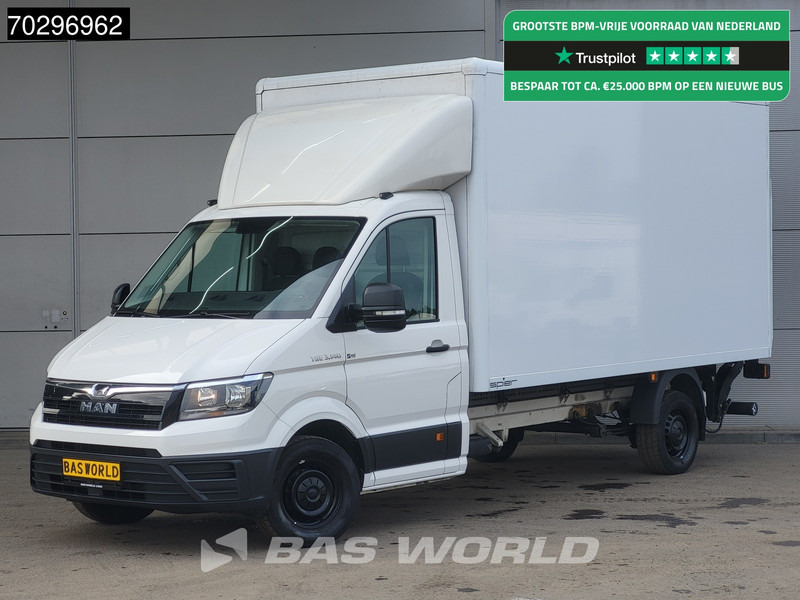 MAN TGE 3.140 Laadklep Automaat Bakwagen Airco Cruise Camera Euro6 Meubelbak Koffer Airco Cruise control - Furgonas su krovinių dėže: foto 1 MAN TGE 3.140 Laadklep Automaat Bakwagen Airco Cruise Camera Euro6 Meubelbak Koffer Airco Cruise control - Furgonas su krovinių dėže: foto 1