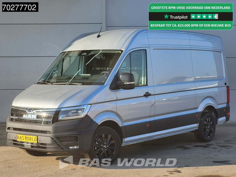 MAN TGE 3.180 Automaat 180PK L3H3 LED Airco Cruise Trekhaak Camera Parkeersensoren L2H2 11m3 Airco Trekhaak - Krovininis mikroautobusas: foto 1 MAN TGE 3.180 Automaat 180PK L3H3 LED Airco Cruise Trekhaak Camera Parkeersensoren L2H2 11m3 Airco Trekhaak - Krovininis mikroautobusas: foto 1