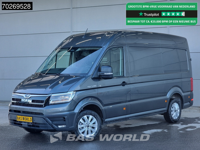 MAN TGE 3.180 Automaat 2025 model Facelift L3H3 Navi CarPlay Camera L2H2 12m3 Airco Cruise control - Krovininis mikroautobusas: foto 1 MAN TGE 3.180 Automaat 2025 model Facelift L3H3 Navi CarPlay Camera L2H2 12m3 Airco Cruise control - Krovininis mikroautobusas: foto 1