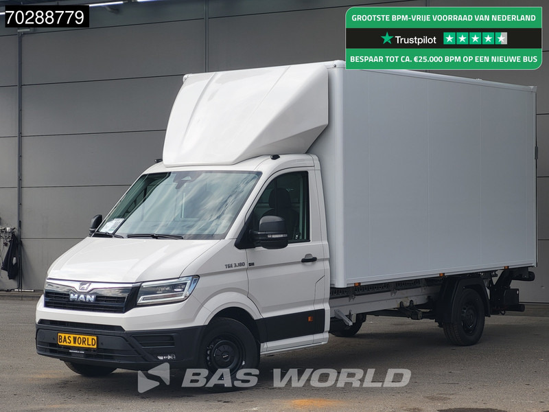 MAN TGE 3.180 Automaat Laadklep Bakwagen 2025 Facelift Navi LED Airco Cruise Euro6 Meubelbak Koffer 21m3 Airco Cruise control - Furgonas su krovinių dėže: foto 1 MAN TGE 3.180 Automaat Laadklep Bakwagen 2025 Facelift Navi LED Airco Cruise Euro6 Meubelbak Koffer 21m3 Airco Cruise control - Furgonas su krovinių dėže: foto 1