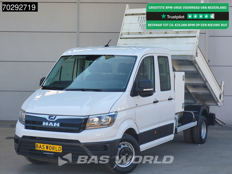 MAN TGE 5.120 COMING SOON! Kipper met Kist Dubbel Cabine Dubbellucht 3,5t Trekhaak Navi Airco Camera Euro6 Tipper Benne Kieper Airco Dubbel ca - Mažas savivartis: foto 1 MAN TGE 5.120 COMING SOON! Kipper met Kist Dubbel Cabine Dubbellucht 3,5t Trekhaak Navi Airco Camera Euro6 Tipper Benne Kieper Airco Dubbel ca - Mažas savivartis: foto 1