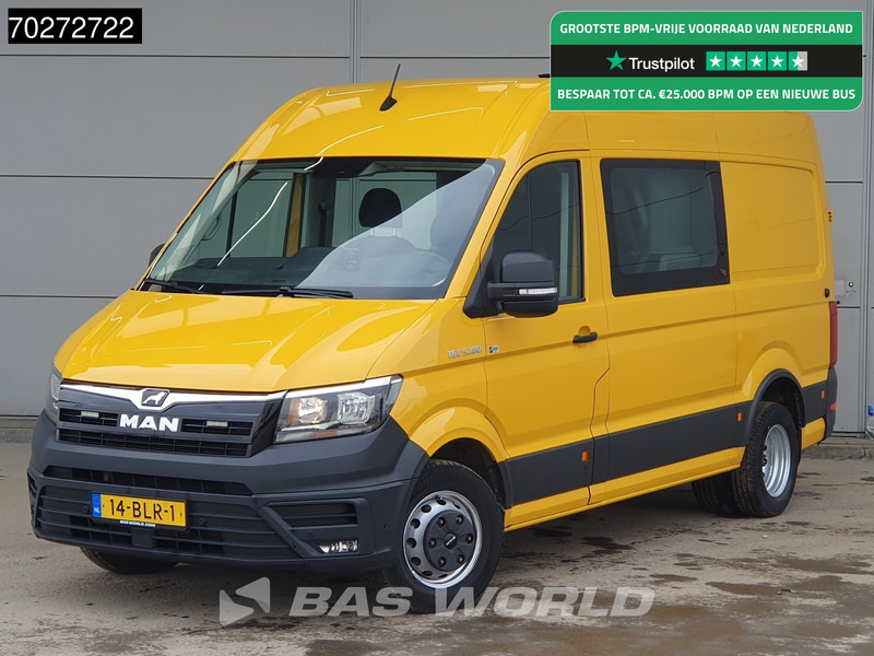 MAN TGE 5.180 Automaat Dubbel Cabine Dubbellucht Werkplaatsinrichting Trekhaak Omvormer Camera Parkeersensoren Airco Cruise L2H2 8m3 Airco Dub - Krovininis mikroautobusas: foto 1 MAN TGE 5.180 Automaat Dubbel Cabine Dubbellucht Werkplaatsinrichting Trekhaak Omvormer Camera Parkeersensoren Airco Cruise L2H2 8m3 Airco Dub - Krovininis mikroautobusas: foto 1