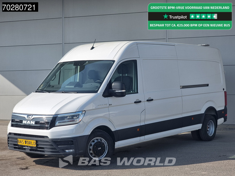 MAN TGE 5.180 Automaat Dubbellucht 2x Schuifdeur L4H3 LED 3,5t Trekhaak Navi Airco Cruise Camera Euro6 L3H2 15m3 Airco Trekhaak Cruise control - Krovininis mikroautobusas: foto 1 MAN TGE 5.180 Automaat Dubbellucht 2x Schuifdeur L4H3 LED 3,5t Trekhaak Navi Airco Cruise Camera Euro6 L3H2 15m3 Airco Trekhaak Cruise control - Krovininis mikroautobusas: foto 1