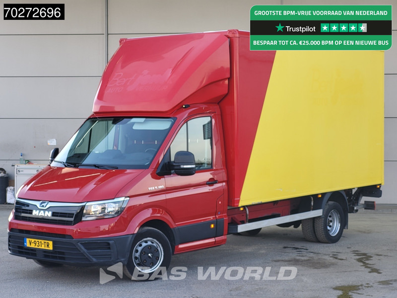 MAN TGE 5.180 Automaat Laadklep Zijdeur Bakwagen 180PK Lat om Lat Airco Cruise Meubelbak Koffer 22m3 Airco Cruise control - Furgonas su krovinių dėže: foto 1 MAN TGE 5.180 Automaat Laadklep Zijdeur Bakwagen 180PK Lat om Lat Airco Cruise Meubelbak Koffer 22m3 Airco Cruise control - Furgonas su krovinių dėže: foto 1