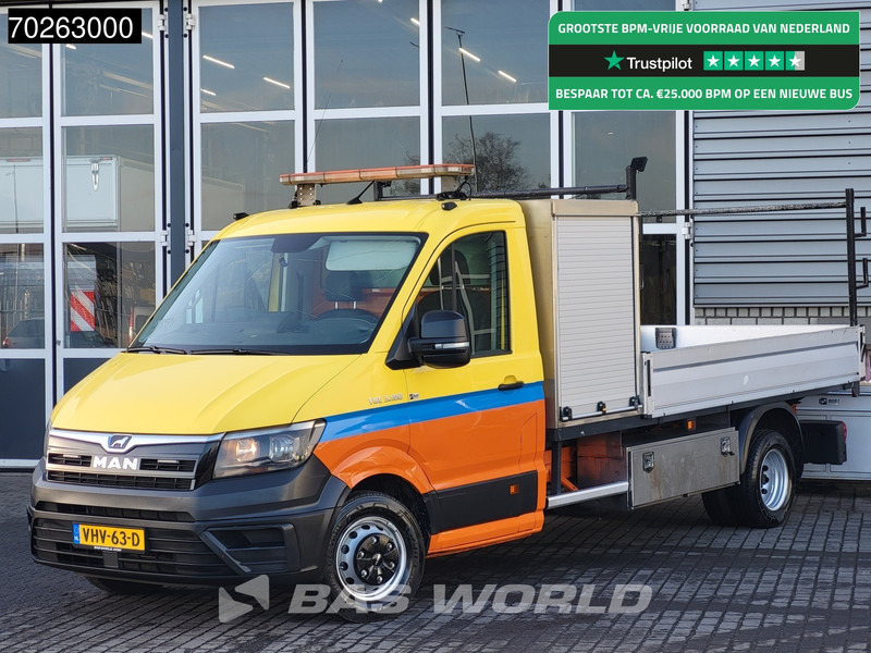 MAN TGE 5.180 Open laadbak Dubbellucht Trekhaak Airco Cruise Pickup Pritsche 3.180 Airco Trekhaak Cruise control - Bortinis automobilis: foto 1 MAN TGE 5.180 Open laadbak Dubbellucht Trekhaak Airco Cruise Pickup Pritsche 3.180 Airco Trekhaak Cruise control - Bortinis automobilis: foto 1