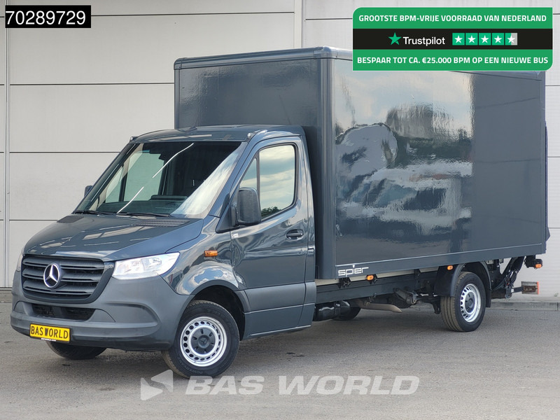 Mercedes-Benz Sprinter 316 CDI Laadklep Bakwagen Airco Camera MBUX CarPlay Euro6 Meubelbak Koffer 19m3 Airco Cruise control - Furgonas su krovinių dėže: foto 1 Mercedes-Benz Sprinter 316 CDI Laadklep Bakwagen Airco Camera MBUX CarPlay Euro6 Meubelbak Koffer 19m3 Airco Cruise control - Furgonas su krovinių dėže: foto 1