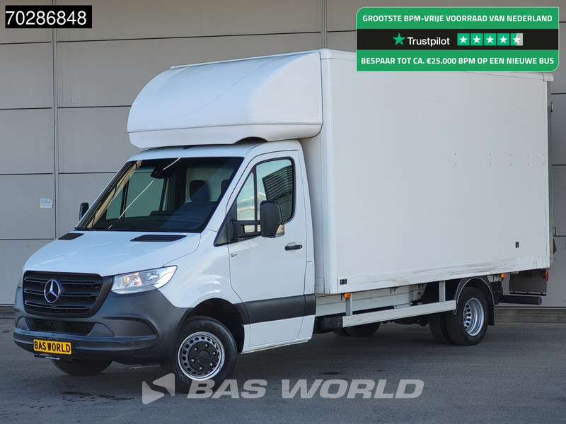 Furgonas su krovinių dėže Mercedes-Benz Sprinter 514 CDI Laadklep Zijdeur Bakwagen Airco Cruise Euro6 Meubelbak Koffer 21m3 Airco Cruise control: foto 1