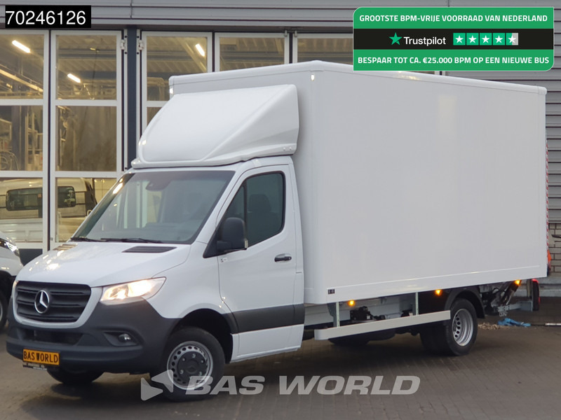 Mercedes-Benz Sprinter 515 CDI Automaat 1000kg Laadklep Zijdeur Dubbellucht Bakwagen MBUX Airco Cruise MBUX Koffer Meubelbak 21m3 Airco Cruise control - Furgonas su krovinių dėže: foto 1 Mercedes-Benz Sprinter 515 CDI Automaat 1000kg Laadklep Zijdeur Dubbellucht Bakwagen MBUX Airco Cruise MBUX Koffer Meubelbak 21m3 Airco Cruise control - Furgonas su krovinių dėže: foto 1
