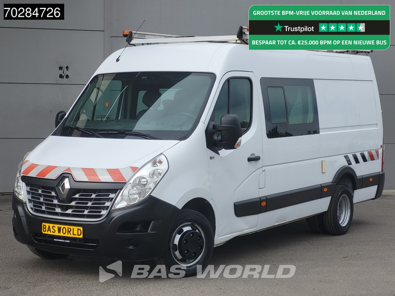 Renault Master 130pk Dubbel Cabine Dubbellucht L3H2 3,5t Trekhaak Airco Cruise Imperiaal Werkplaatsinrichting Euro6 DC Doka Mixto 8m3 Airco Trekhaak - Krovininis mikroautobusas: foto 1 Renault Master 130pk Dubbel Cabine Dubbellucht L3H2 3,5t Trekhaak Airco Cruise Imperiaal Werkplaatsinrichting Euro6 DC Doka Mixto 8m3 Airco Trekhaak - Krovininis mikroautobusas: foto 1