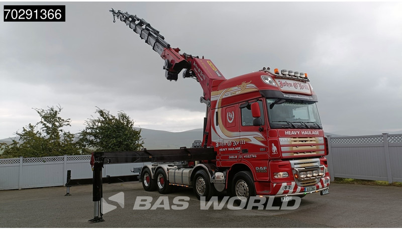 DAF XF105.510 XF 8X4 Palfinger PK150.002 9x Extensions Winch Big-Axle Euro 5 Kran Crane - Platforminis/ Bortinis sunkvežimis, Sunkvežimis su kranu: foto 2 DAF XF105.510 XF 8X4 Palfinger PK150.002 9x Extensions Winch Big-Axle Euro 5 Kran Crane - Platforminis/ Bortinis sunkvežimis, Sunkvežimis su kranu: foto 2