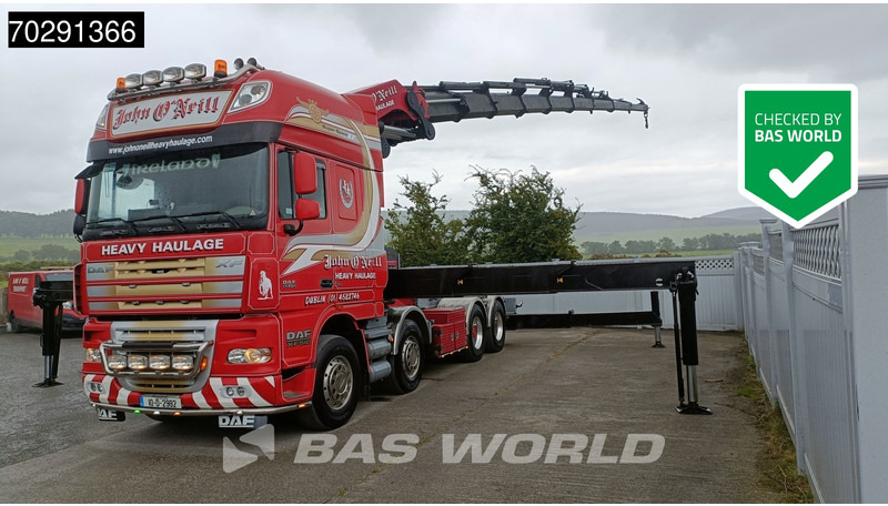 DAF XF105.510 XF 8X4 Palfinger PK150.002 9x Extensions Winch Big-Axle Euro 5 Kran Crane - Platforminis/ Bortinis sunkvežimis, Sunkvežimis su kranu: foto 1 DAF XF105.510 XF 8X4 Palfinger PK150.002 9x Extensions Winch Big-Axle Euro 5 Kran Crane - Platforminis/ Bortinis sunkvežimis, Sunkvežimis su kranu: foto 1