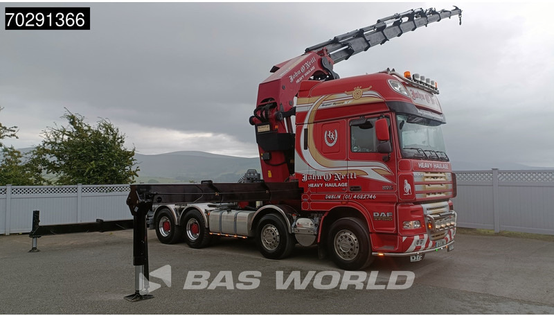 DAF XF105.510 XF 8X4 Palfinger PK150.002 9x Extensions Winch Big-Axle Euro 5 Kran Crane - Platforminis/ Bortinis sunkvežimis, Sunkvežimis su kranu: foto 5 DAF XF105.510 XF 8X4 Palfinger PK150.002 9x Extensions Winch Big-Axle Euro 5 Kran Crane - Platforminis/ Bortinis sunkvežimis, Sunkvežimis su kranu: foto 5