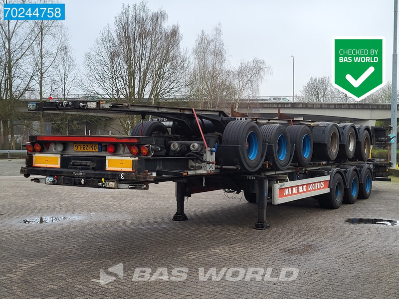 Konteineris-vežimus/ Sukeisti kūną puspriekabė Hertoghs O3 45 Ft 3 axles 3 units 45 Ft more available: foto 1