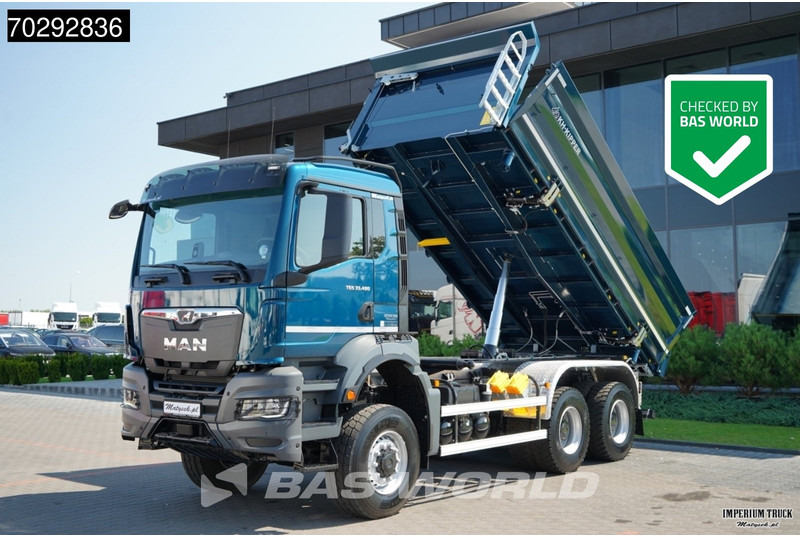 MAN TGS 33.480 TGS 6X6 11m3 KH-3-Way Kipper 6x6 Steel Suspension Automatic Big-Axle Euro 6 - Savivartis sunkvežimis: foto 1 MAN TGS 33.480 TGS 6X6 11m3 KH-3-Way Kipper 6x6 Steel Suspension Automatic Big-Axle Euro 6 - Savivartis sunkvežimis: foto 1