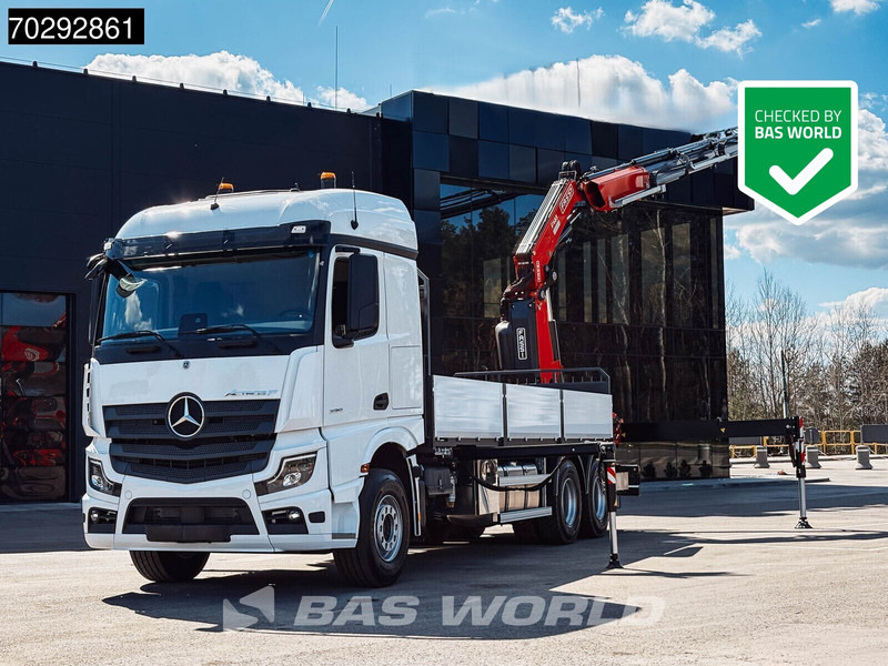Mercedes-Benz Actros 2651 Actros 6X4 Fassi F486 Led Navi Euro 6 - Platforminis/ Bortinis sunkvežimis, Sunkvežimis su kranu: foto 1 Mercedes-Benz Actros 2651 Actros 6X4 Fassi F486 Led Navi Euro 6 - Platforminis/ Bortinis sunkvežimis, Sunkvežimis su kranu: foto 1
