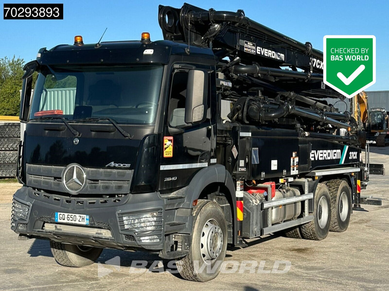 Mercedes-Benz Arocs 2840 Arocs 6X4 Unused! Everdigm 37CX-5 concrete pump Steel Suspension Automatic Euro 6 - Betono siurblys: foto 1 Mercedes-Benz Arocs 2840 Arocs 6X4 Unused! Everdigm 37CX-5 concrete pump Steel Suspension Automatic Euro 6 - Betono siurblys: foto 1