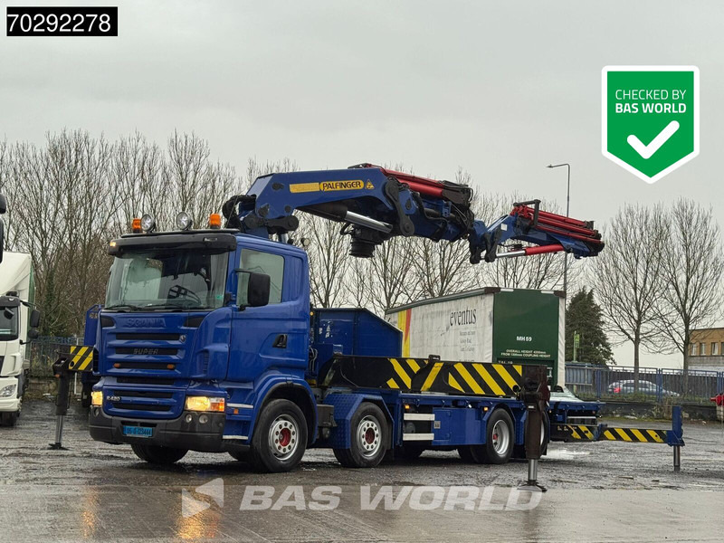Scania R420 8X2 - Platforminis/ Bortinis sunkvežimis, Sunkvežimis su kranu: foto 1 Scania R420 8X2 - Platforminis/ Bortinis sunkvežimis, Sunkvežimis su kranu: foto 1