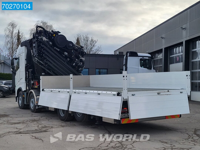 Nauja Platforminis/ Bortinis sunkvežimis, Sunkvežimis su kranu Volvo FH 460 8X2 Effer 1000 9S + 6S Kran + Fly-Jib Liftachse VEB+ Euro 6: foto 16