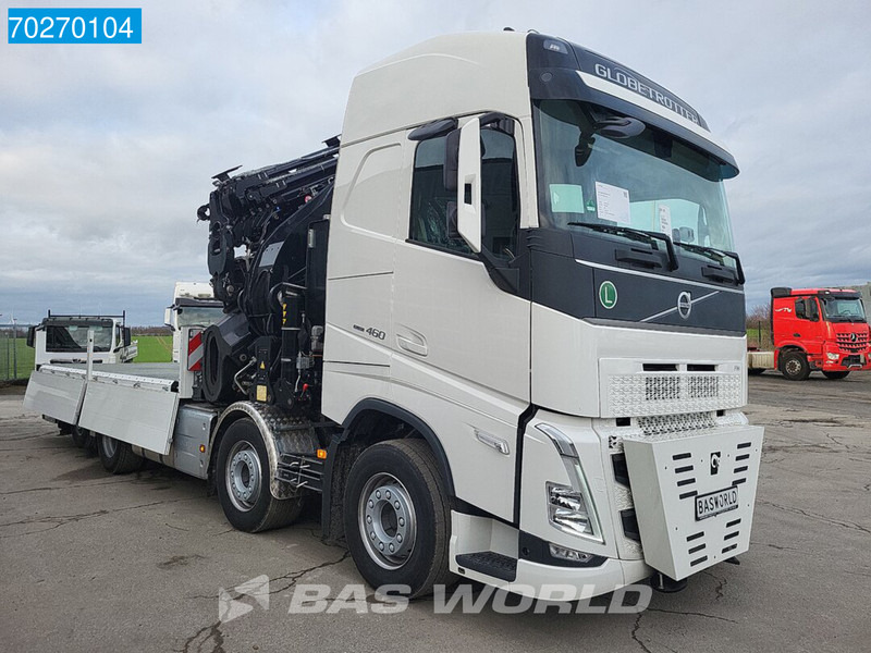 Nauja Platforminis/ Bortinis sunkvežimis, Sunkvežimis su kranu Volvo FH 460 8X2 Effer 1000 9S + 6S Kran + Fly-Jib Liftachse VEB+ Euro 6: foto 18