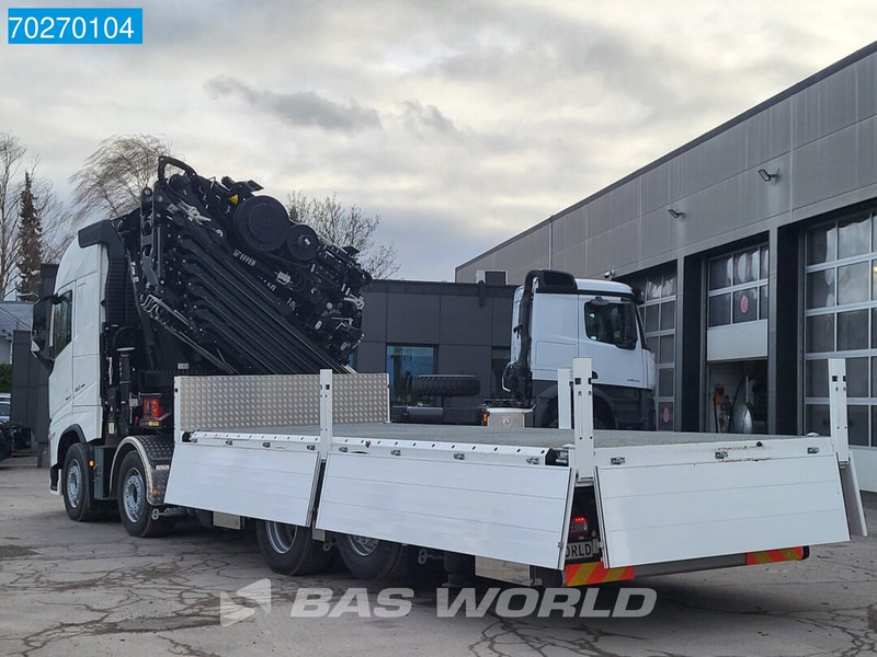 Nauja Platforminis/ Bortinis sunkvežimis, Sunkvežimis su kranu Volvo FH 460 8X2 Effer 1000 9S + 6S Kran + Fly-Jib Liftachse VEB+ Euro 6: foto 17