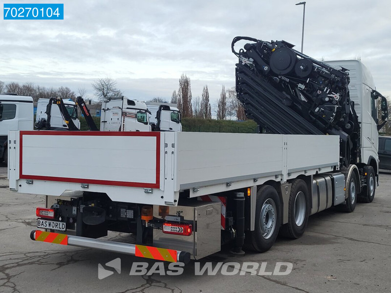 Nauja Platforminis/ Bortinis sunkvežimis, Sunkvežimis su kranu Volvo FH 460 8X2 Effer 1000 9S + 6S Kran + Fly-Jib Liftachse VEB+ Euro 6: foto 14