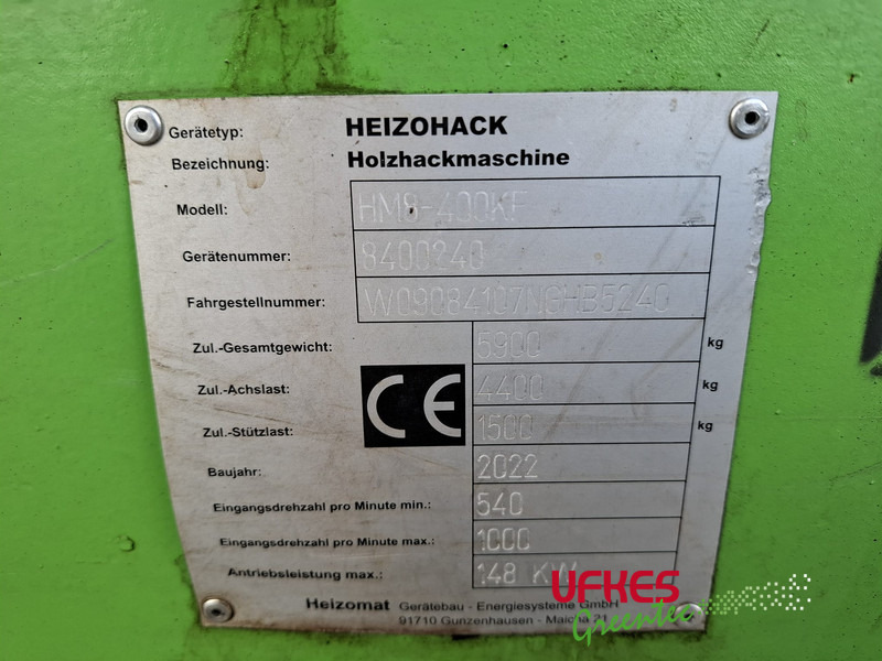 Medienos smulkintuvas Heizohack HM 8-400KF: foto 9
