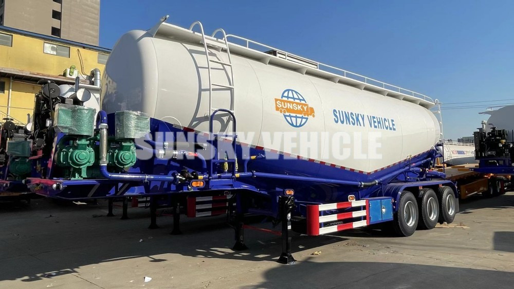 SUNSKY bulk cement trailer - Puspriekabė cisterna: foto 1 SUNSKY bulk cement trailer - Puspriekabė cisterna: foto 1