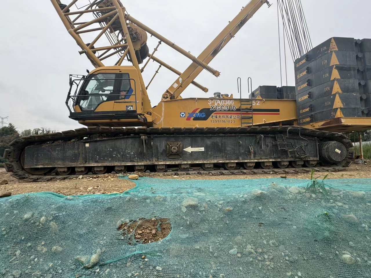 XCMG Official Second Hand Crawler Crane Lifting Equipment Mobile XGC300 300 Ton Crane Price - Vikšrinis kranas: foto 5 XCMG Official Second Hand Crawler Crane Lifting Equipment Mobile XGC300 300 Ton Crane Price - Vikšrinis kranas: foto 5