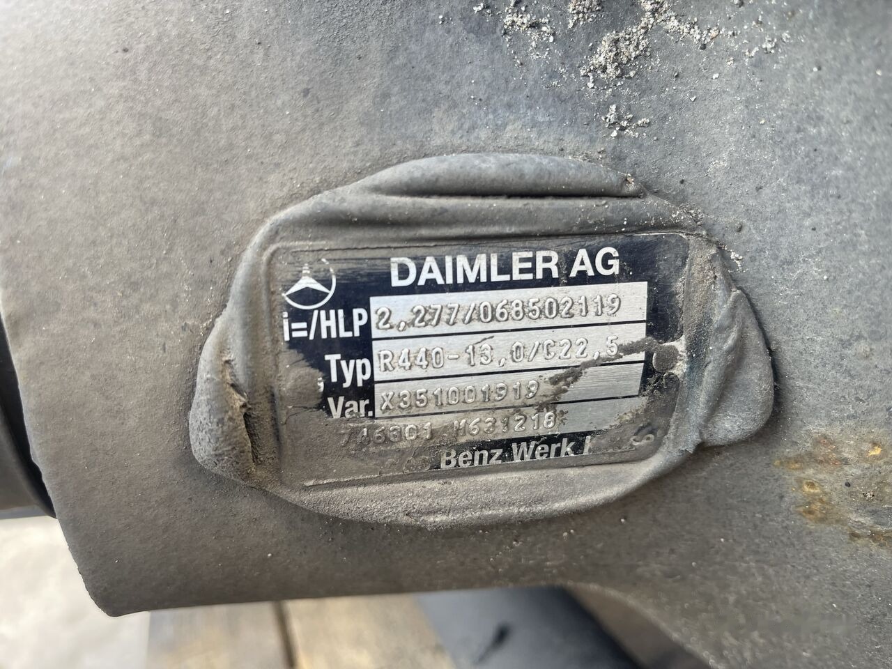 Mercedes-Benz R440-13 2.277   Mercedes-Benz MP4 truck - Galinė ašis - Sunkvežimis: foto 5 Mercedes-Benz R440-13 2.277   Mercedes-Benz MP4 truck - Galinė ašis - Sunkvežimis: foto 5