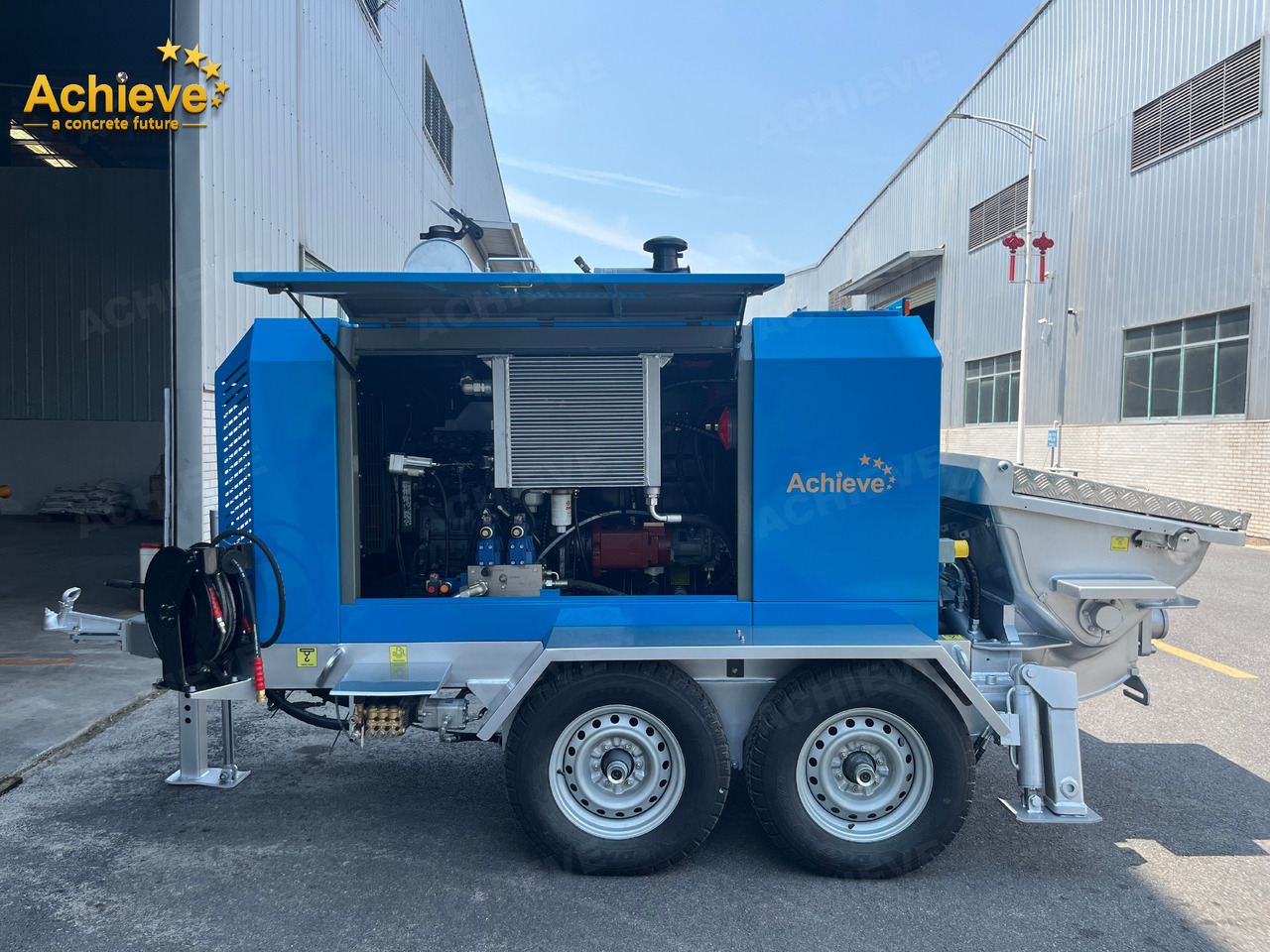 ACHIEVE ACHIEVE AP400 Concrete Trailer Pump For Australia/US EPA /CE Version 【ACHIEVE】100% BRAND NEW !!! - Stacionarus betono siurblys: foto 4 ACHIEVE ACHIEVE AP400 Concrete Trailer Pump For Australia/US EPA /CE Version 【ACHIEVE】100% BRAND NEW !!! - Stacionarus betono siurblys: foto 4