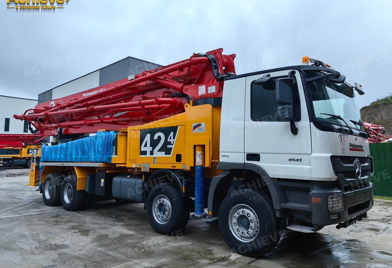 PUTZMEISTER Mercedes-Benz Actros 4141 concrete pumpM42-4R 170 m³【ACHIEVE】TOP CONDITION!!! - Betono siurblys: foto 1 PUTZMEISTER Mercedes-Benz Actros 4141 concrete pumpM42-4R 170 m³【ACHIEVE】TOP CONDITION!!! - Betono siurblys: foto 1