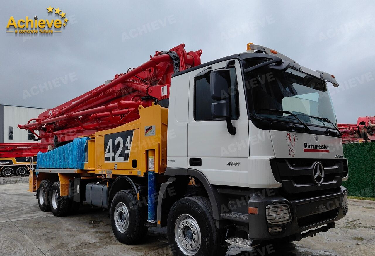 PUTZMEISTER Mercedes-Benz Actros 4141 concrete pumpM42-4R 170 m³【ACHIEVE】TOP CONDITION!!! - Betono siurblys: foto 4 PUTZMEISTER Mercedes-Benz Actros 4141 concrete pumpM42-4R 170 m³【ACHIEVE】TOP CONDITION!!! - Betono siurblys: foto 4