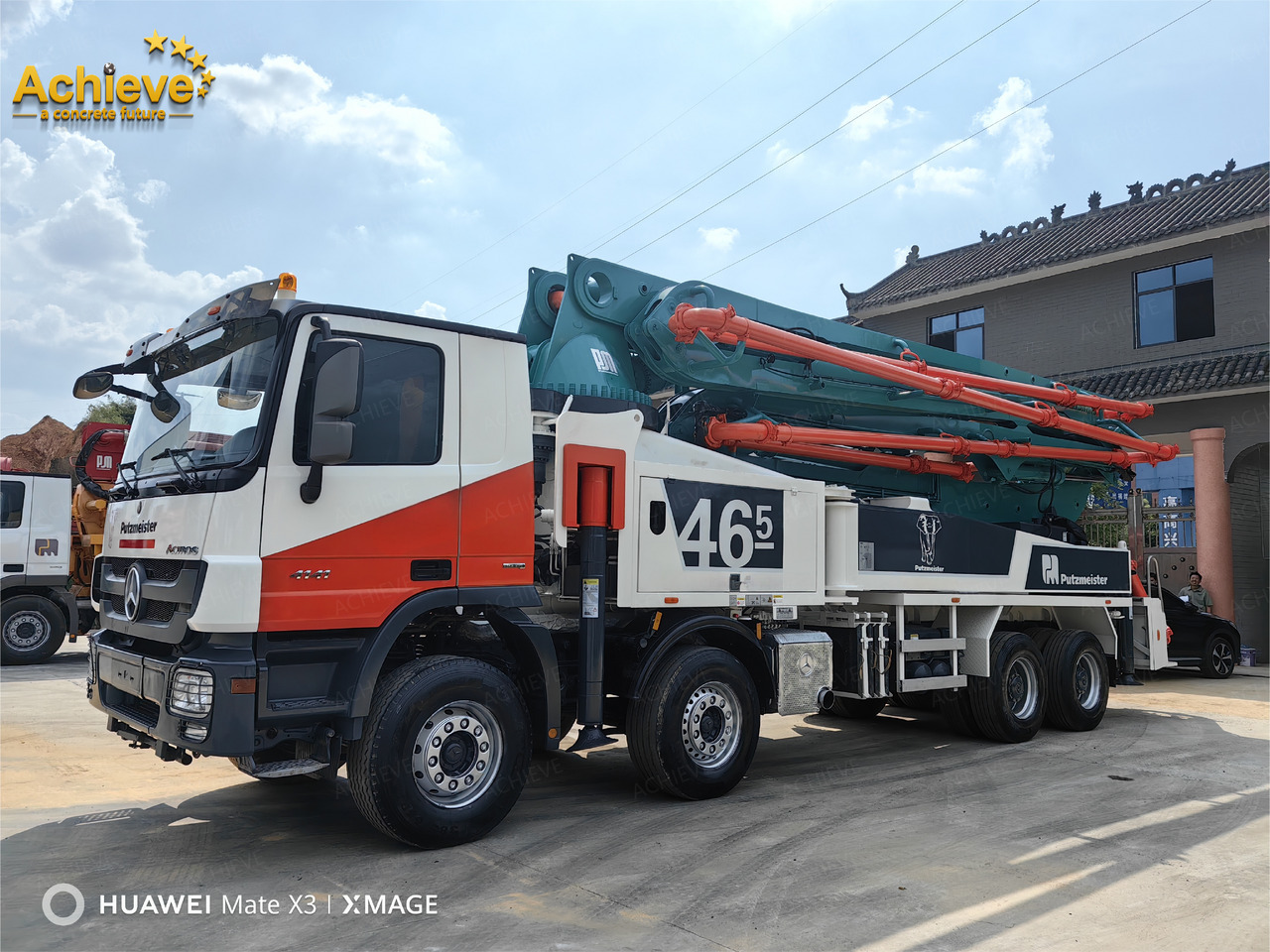 Putzmeister Compact Truck-Mounted Concrete Pump M46-5 【ACHIEVE】TOP CONDITION!!! - Betono siurblys: foto 2 Putzmeister Compact Truck-Mounted Concrete Pump M46-5 【ACHIEVE】TOP CONDITION!!! - Betono siurblys: foto 2
