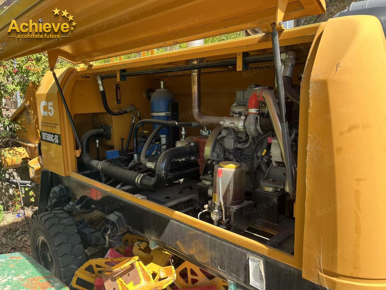 SANY SANY 【ACHIEVE】TOP CONDITION!!! demo new low hours Sany Concrete Trailer Pump 2017 HBT5008C-5S - Stacionarus betono siurblys: foto 4 SANY SANY 【ACHIEVE】TOP CONDITION!!! demo new low hours Sany Concrete Trailer Pump 2017 HBT5008C-5S - Stacionarus betono siurblys: foto 4