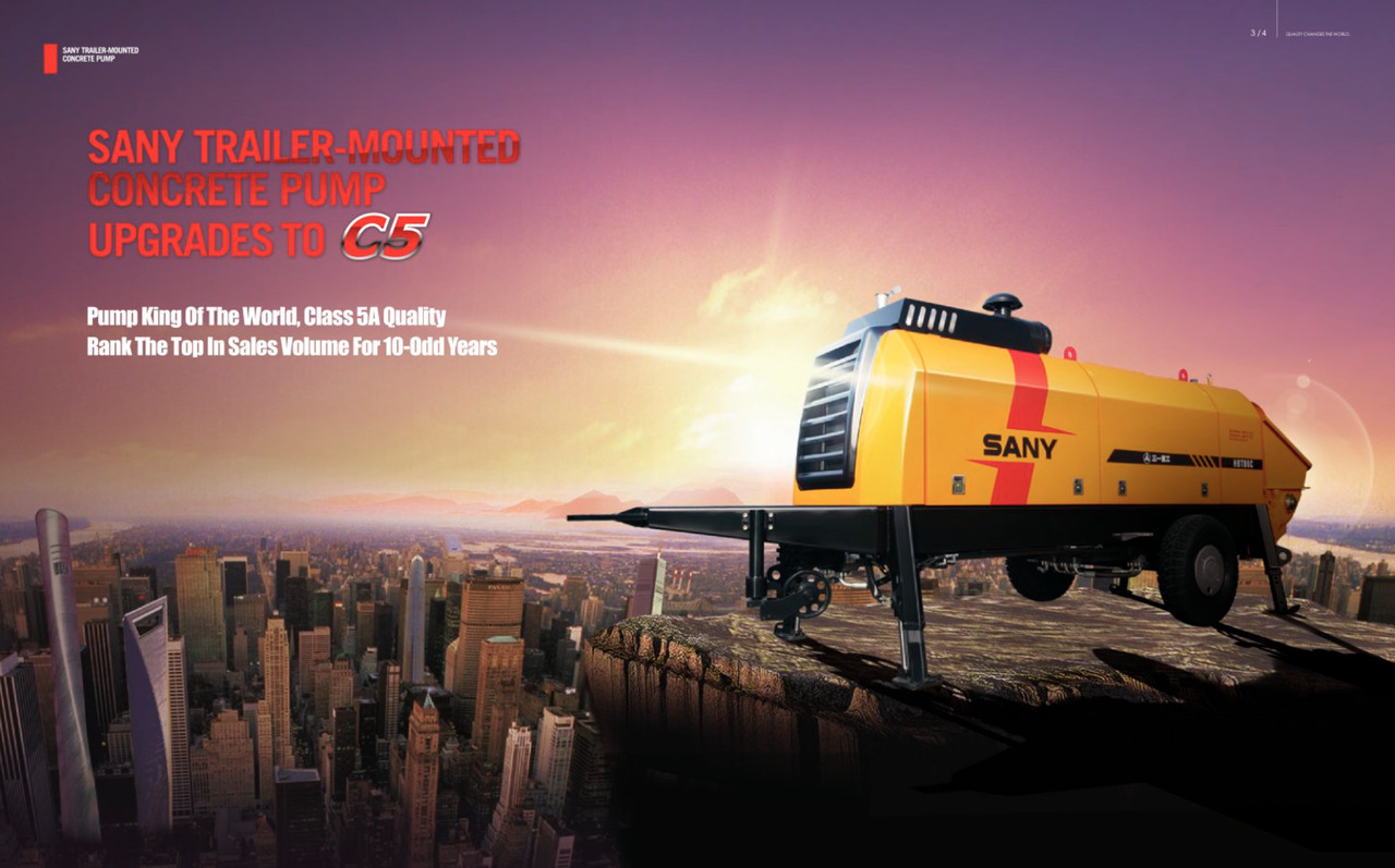 SANY SANY 【ACHIEVE】TOP CONDITION!!! demo new low hours Sany Concrete Trailer Pump 2017 HBT5008C-5S - Stacionarus betono siurblys: foto 5 SANY SANY 【ACHIEVE】TOP CONDITION!!! demo new low hours Sany Concrete Trailer Pump 2017 HBT5008C-5S - Stacionarus betono siurblys: foto 5