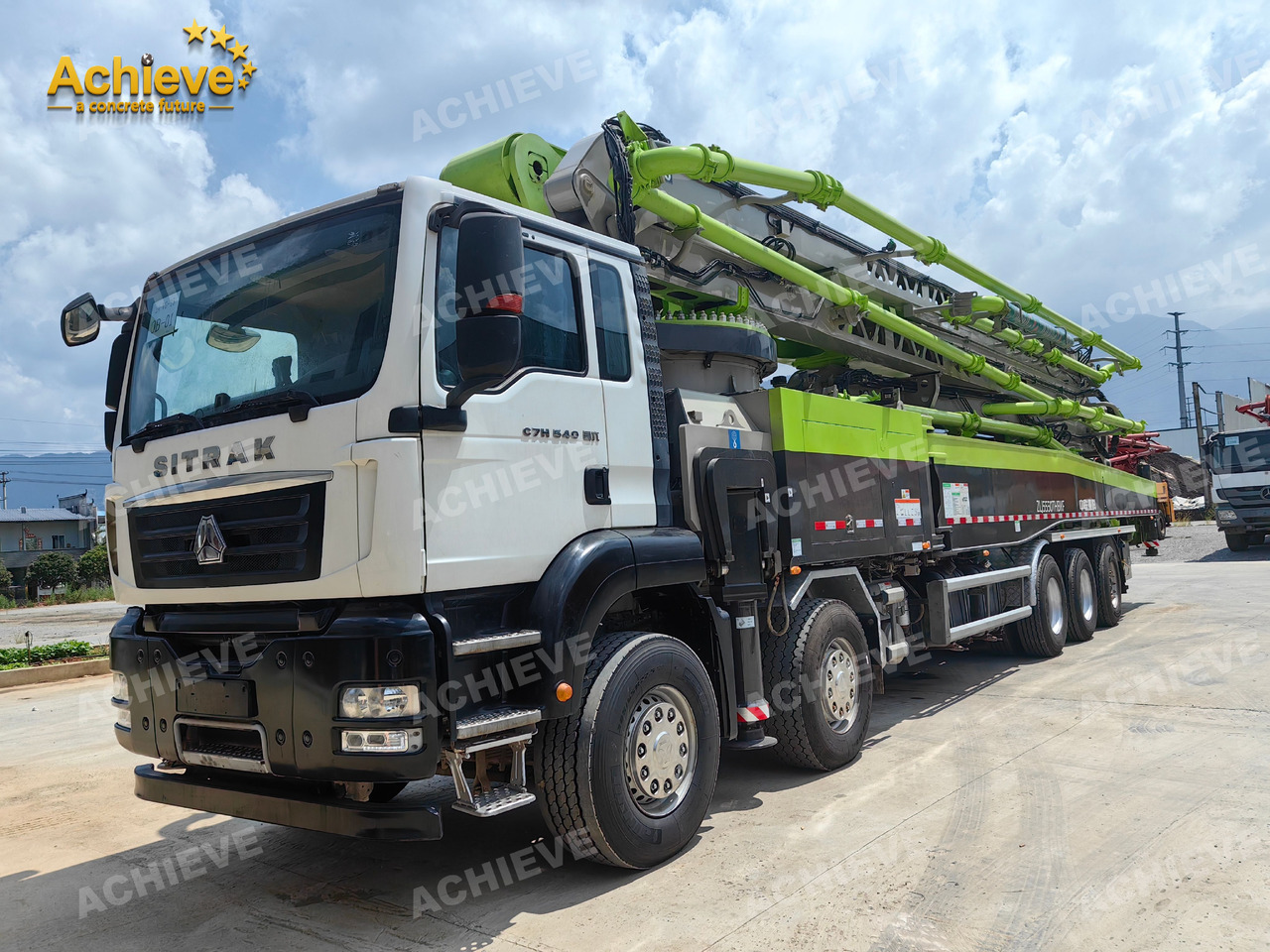 Zoomlion Zoomlion 70M 70X-6RZ Concrete pump truck ACTROS 4141 【ACHIEVE】TOP CONDITION!!! - Betono siurblys: foto 2 Zoomlion Zoomlion 70M 70X-6RZ Concrete pump truck ACTROS 4141 【ACHIEVE】TOP CONDITION!!! - Betono siurblys: foto 2