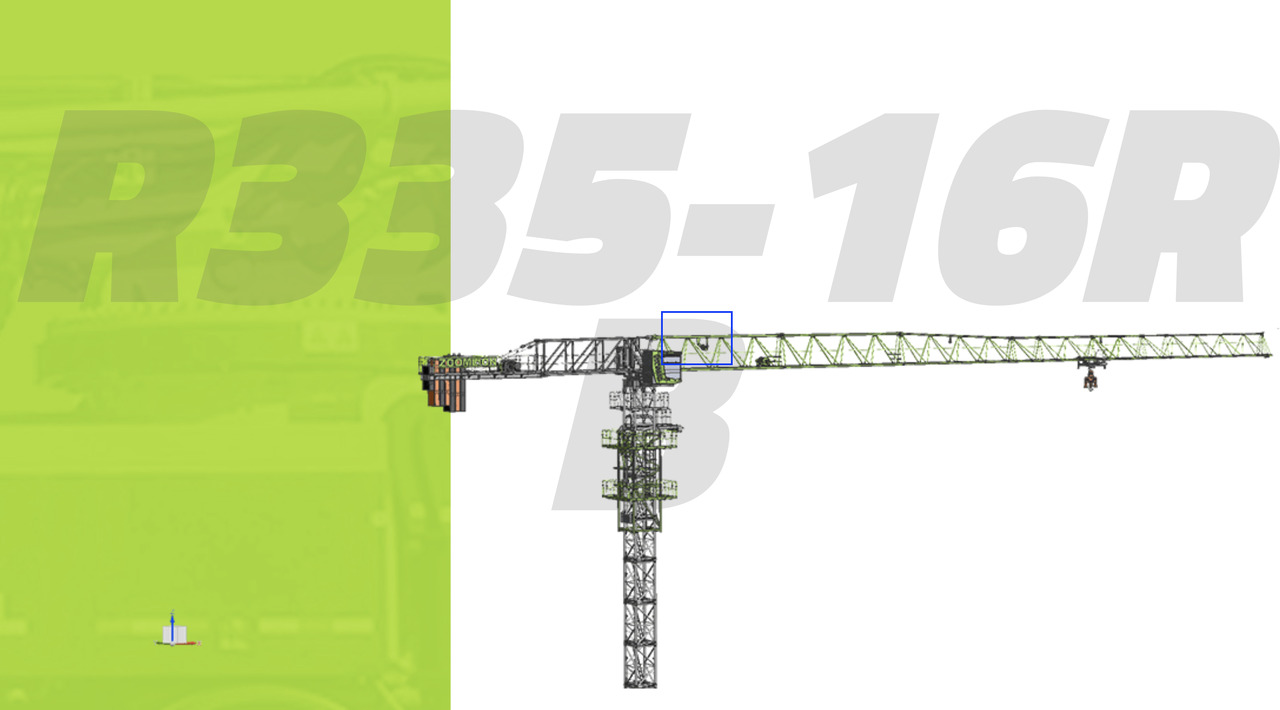 ZOOMLION R335.16RB - Bokštinis kranas: foto 1 ZOOMLION R335.16RB - Bokštinis kranas: foto 1