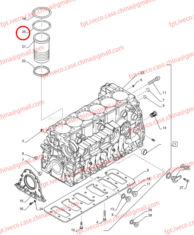 FPT IVECO CASE Cursor9 F2CFE614A*B041/F2CGE614F*V004 5802431166 Cylinder liner O-ring (non-black)99459175 - Stūmokliai/ Žiedai/ Įvorės - Sunkvežimis: foto 3 FPT IVECO CASE Cursor9 F2CFE614A*B041/F2CGE614F*V004 5802431166 Cylinder liner O-ring (non-black)99459175 - Stūmokliai/ Žiedai/ Įvorės - Sunkvežimis: foto 3