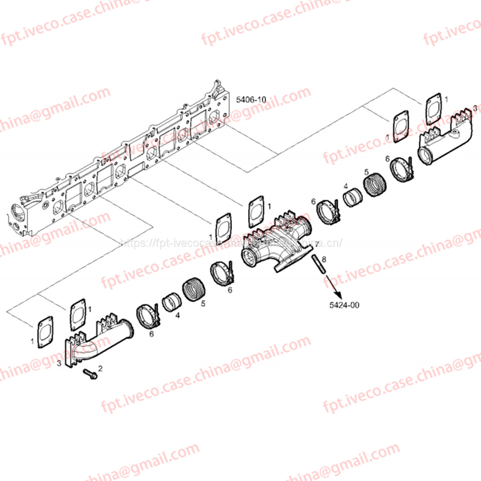 FPT IVECO CASE Cursor9Bus F2CFE612D*J231/F2CFE612A*J098 5802748674 EXHAUST MANIFOLD 5001857221 99453911 - Išmetimo kolektorius - Autobusas: foto 3 FPT IVECO CASE Cursor9Bus F2CFE612D*J231/F2CFE612A*J098 5802748674 EXHAUST MANIFOLD 5001857221 99453911 - Išmetimo kolektorius - Autobusas: foto 3
