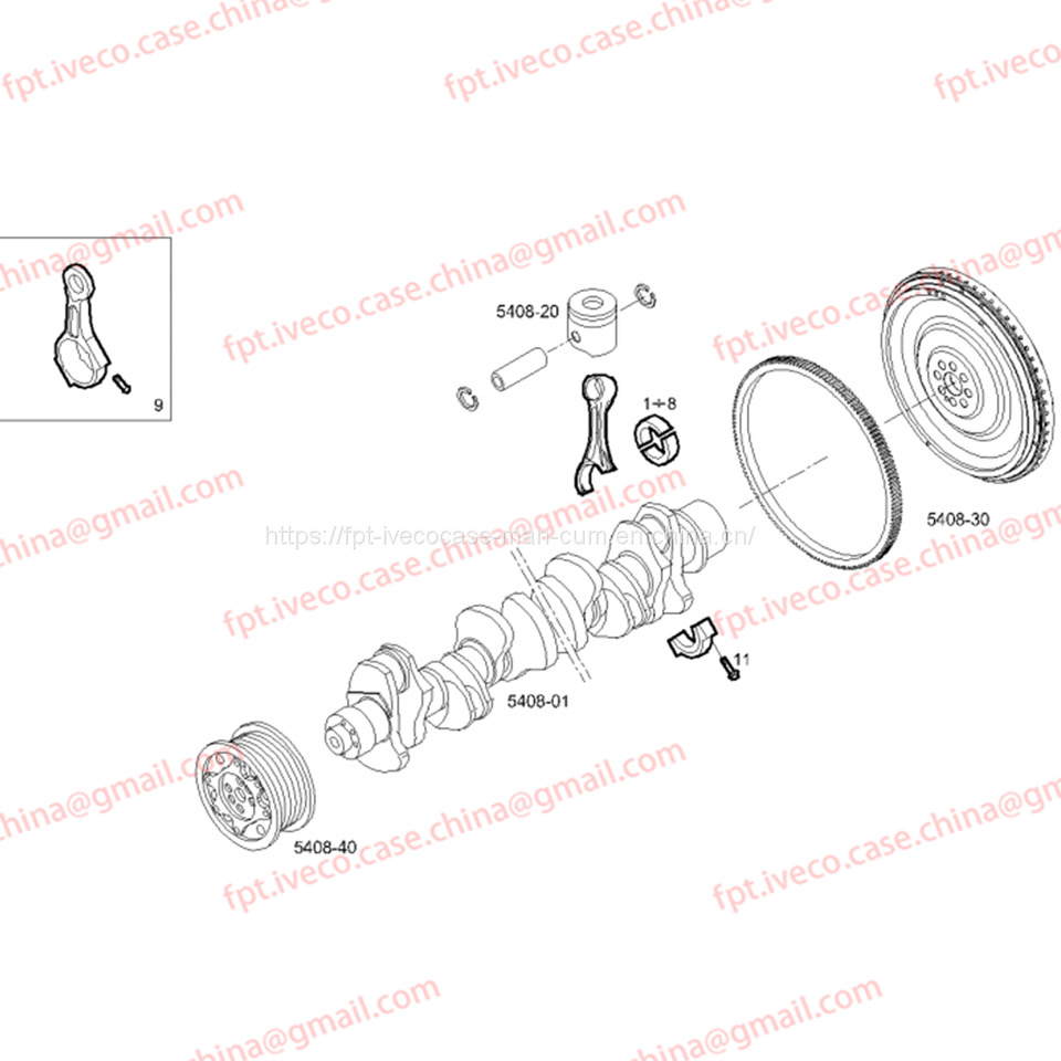 FPT IVECO CASE Cursor9Bus F2CFE612D*J231/F2CFE612A*J098 5802748674 connecting rod bearing shell 500054902/ 500054903 - Variklio guolis - Autobusas: foto 1 FPT IVECO CASE Cursor9Bus F2CFE612D*J231/F2CFE612A*J098 5802748674 connecting rod bearing shell 500054902/ 500054903 - Variklio guolis - Autobusas: foto 1