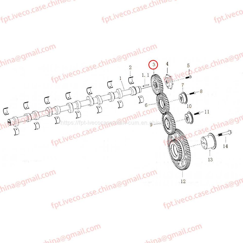 MAN D2066 Camshaft gear 04501-0191 - Paskirstymo velenas: foto 1 MAN D2066 Camshaft gear 04501-0191 - Paskirstymo velenas: foto 1