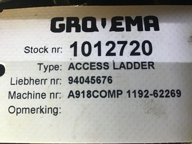 Liebherr Access Ladder - Kabina ir interjeras: foto 1 Liebherr Access Ladder - Kabina ir interjeras: foto 1
