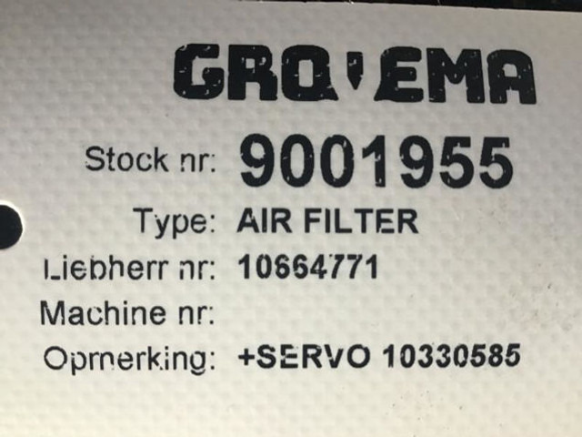Oro filtras Liebherr Air Filter: foto 9