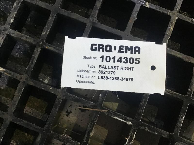 Liebherr Counterweight Right - Atsvara - Statybinė technika: foto 3 Liebherr Counterweight Right - Atsvara - Statybinė technika: foto 3