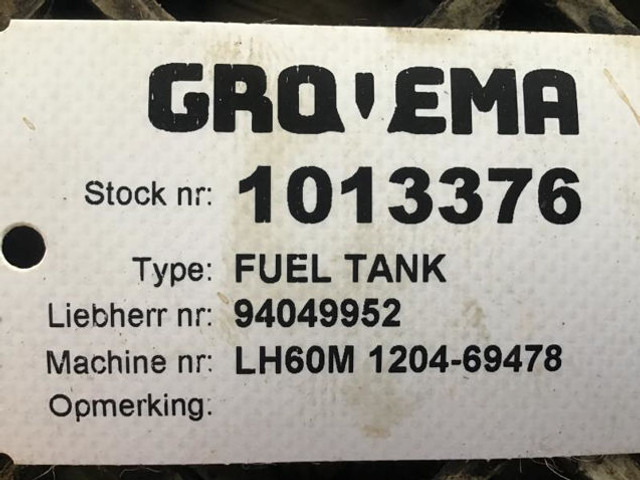 Degalų bakas Liebherr Fuel Tank: foto 11 Degalų bakas Liebherr Fuel Tank: foto 11