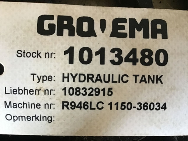Liebherr Hydraulic Tank - Hidraulinis bakas: foto 4 Liebherr Hydraulic Tank - Hidraulinis bakas: foto 4