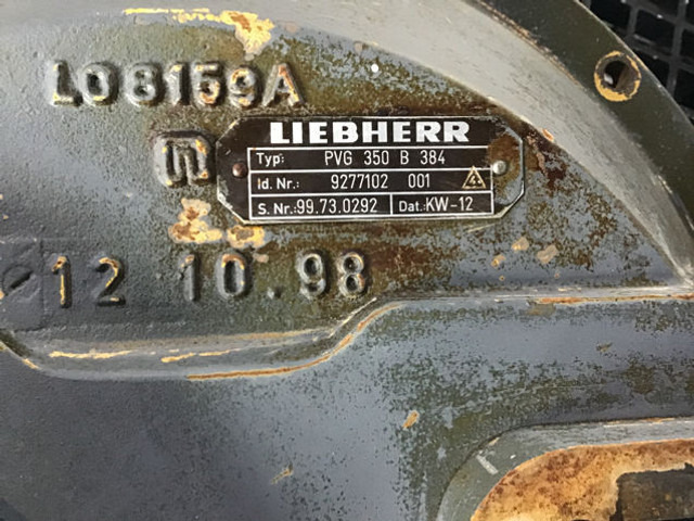Pavarų dėžė Liebherr PVG350B384: foto 6