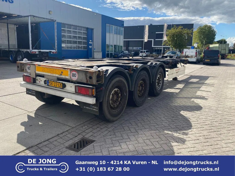 Schmitz Cargobull SCF 24 Chassis / SAF + Disc / 2x Extendable / Lift Axle - Konteineris-vežimus/ Sukeisti kūną puspriekabė: foto 1 Schmitz Cargobull SCF 24 Chassis / SAF + Disc / 2x Extendable / Lift Axle - Konteineris-vežimus/ Sukeisti kūną puspriekabė: foto 1