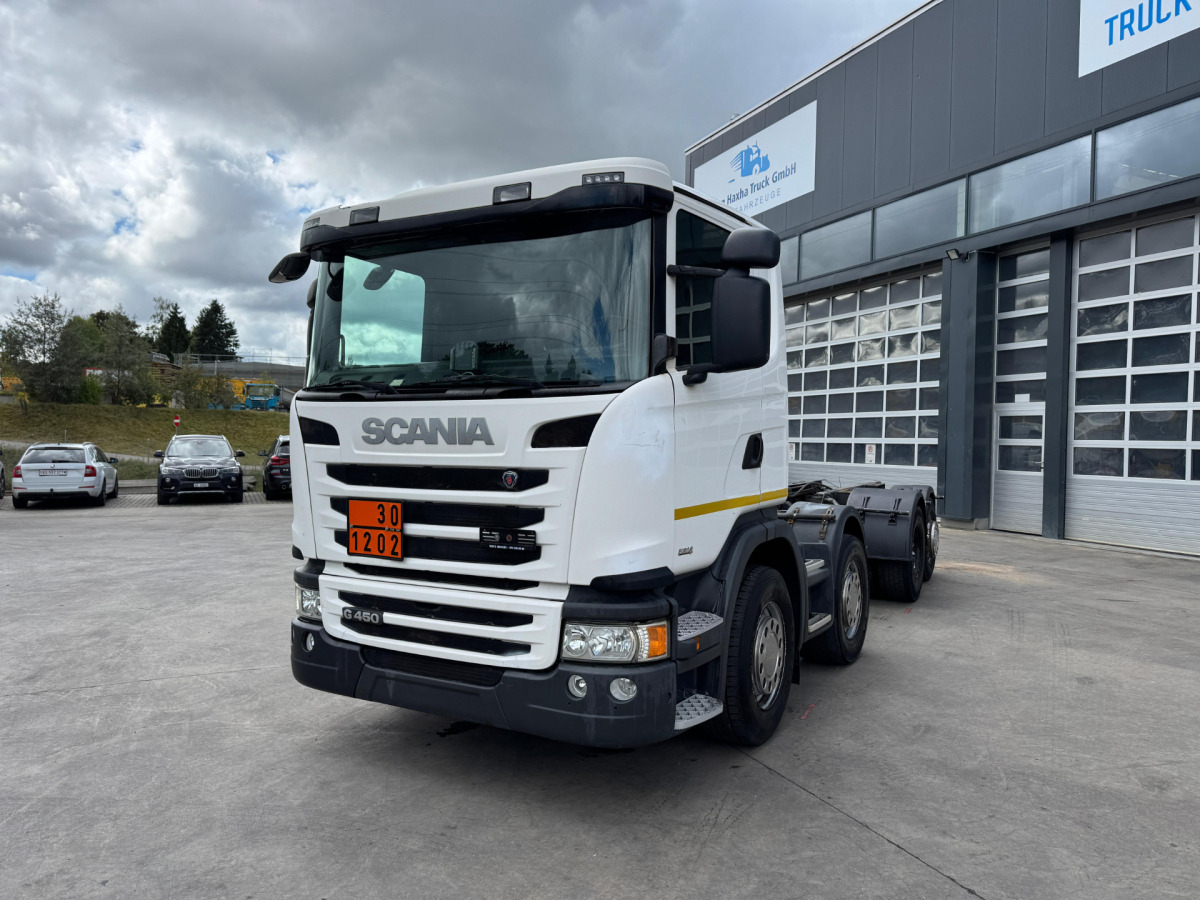 SCANIA G450 8x2 Fahrgestell - Važiuoklės sunkvežimis: foto 1 SCANIA G450 8x2 Fahrgestell - Važiuoklės sunkvežimis: foto 1