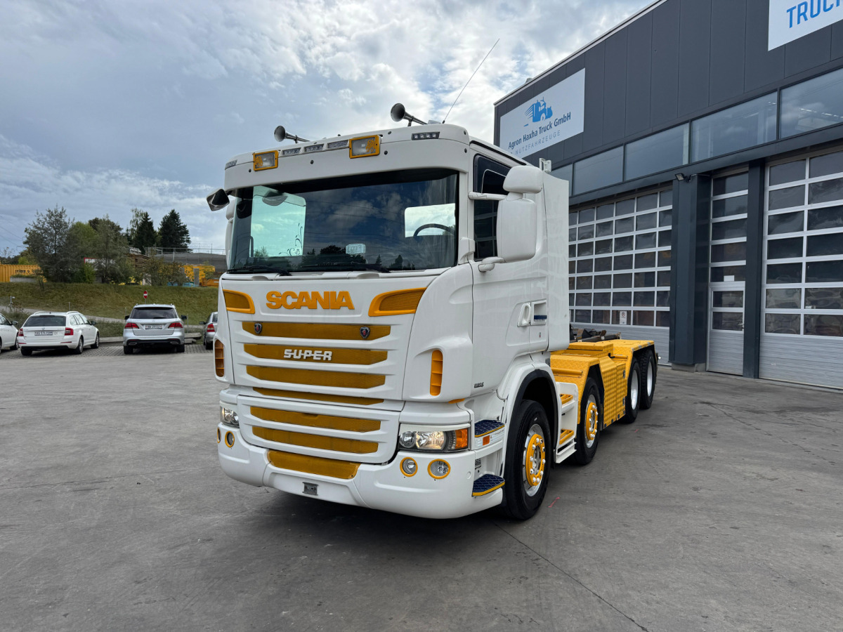 SCANIA G480 8x4 Sobag - Hook-lift sunkvežimis: foto 1 SCANIA G480 8x4 Sobag - Hook-lift sunkvežimis: foto 1